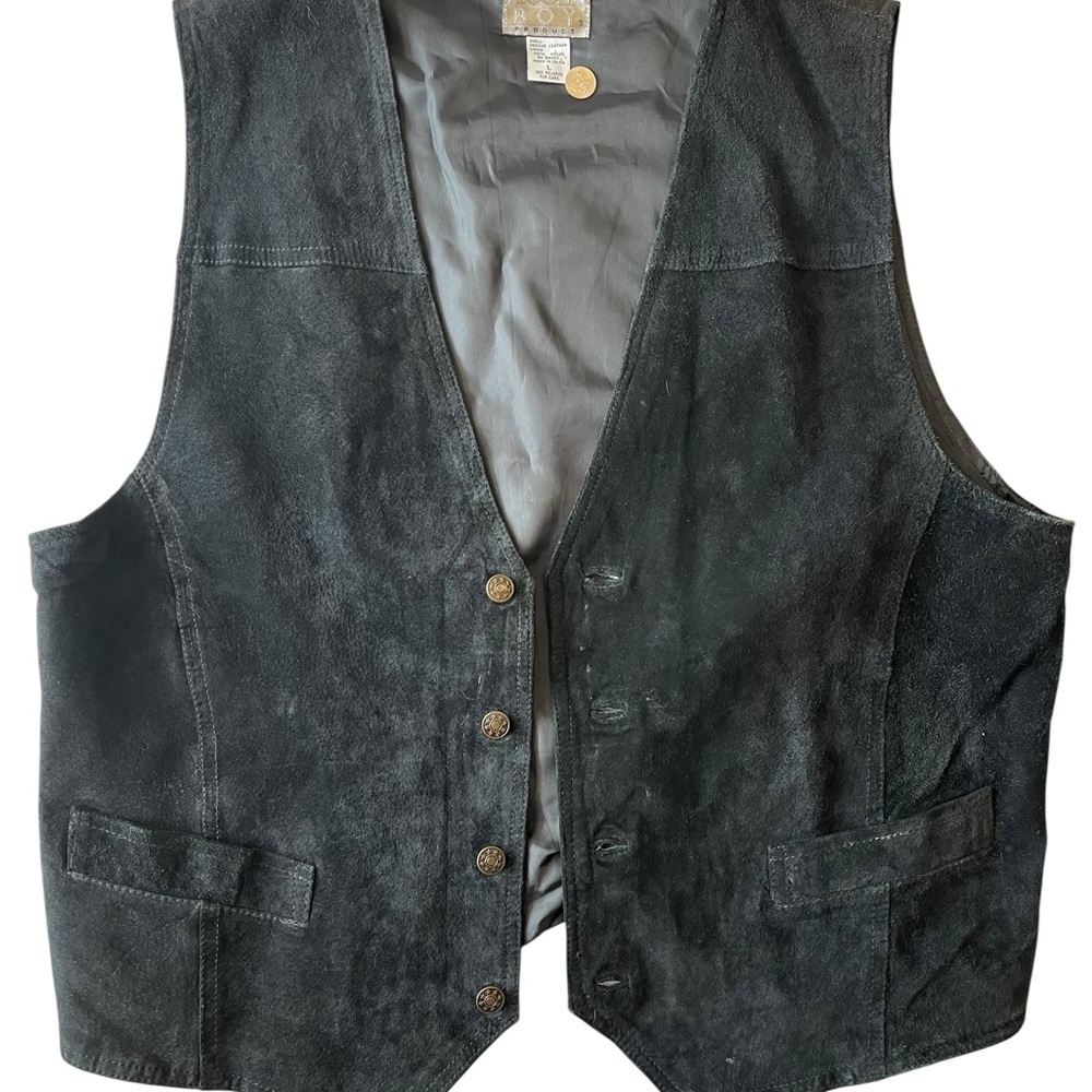 Bugle Boy Dark Suede Vest
